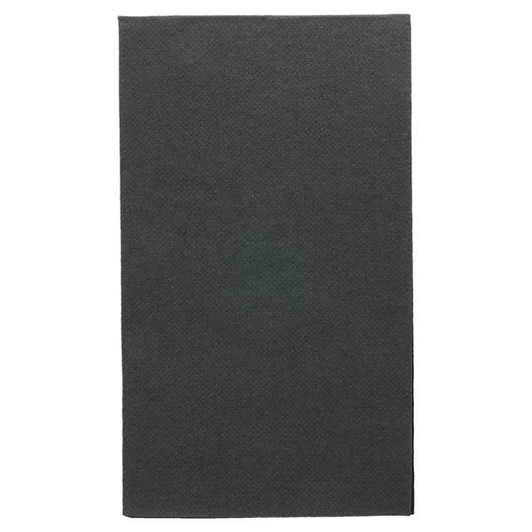 SERVIETTES ECOLABEL P. 1/6 "DOUBLE POINT" 18 G/M2 33x40 CM NOIR OUATE (2000 UNITÉ) - Garcia de Pou