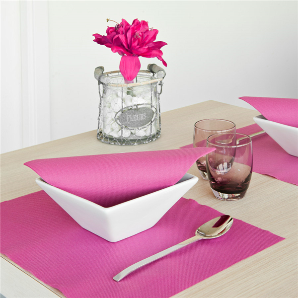 SERVIETTES  55 G/M2 40x40 CM FUCHSIA AIRLAID (700 UNITÉ) - Garcia de Pou