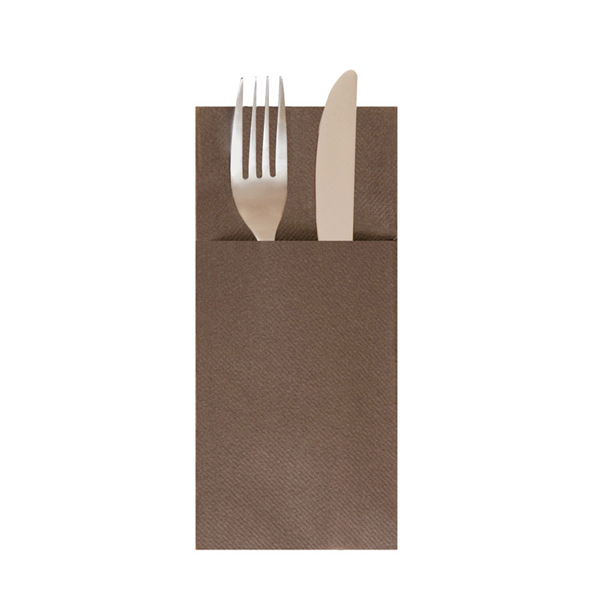 SERVIETTES KANGOUROU  55 G/M2 40x40 CM CHOCOLAT AIRLAID (700 UNITÉ) - Garcia de Pou