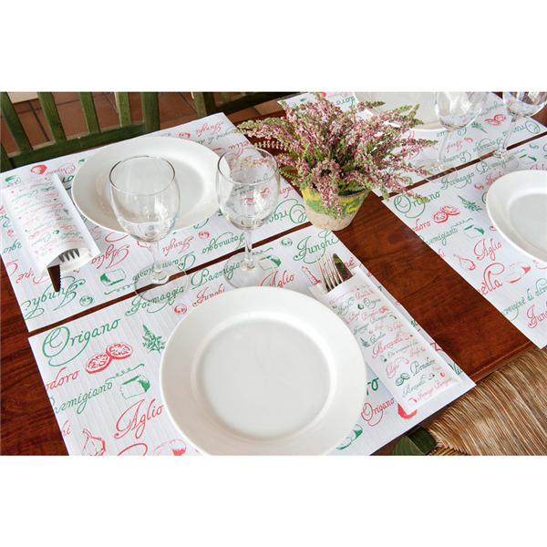 SETS DE TABLE "PIZZA" 48 G/M2 31x43 CM BLANC CELLULOSE (2000 UNITÉ) - Garcia de Pou