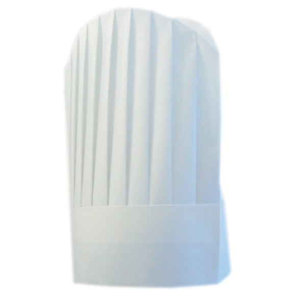 TOQUES CONTINENTAL CHEF"S "ROUND TOP"  31 CM BLANC AIRLAID (10 UNITÉ) - Garcia de Pou