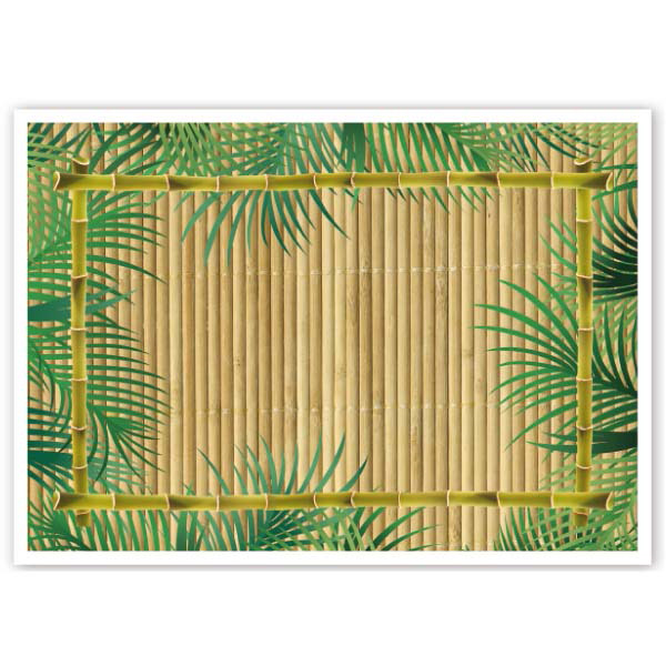 SETS DE TABLE OFFSET "BAMBOO" 70 G/M2 31x43 CM QUADRICHROMIE PAPIER (2000 UNITÉ) - Garcia de Pou