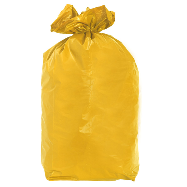 20 U. SACS POUBELLE COULEUR 110 L 70µ 70x110 CM JAUNE PALE LDPE (5 UNITÉ) - Garcia de Pou