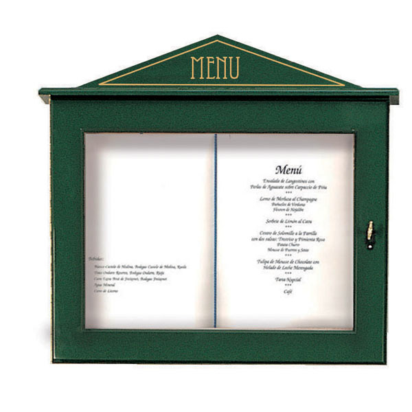 PORTE MENUS LUMINEUX  60x65x8 CM VERT BOIS (1 UNITÉ) - Garcia de Pou