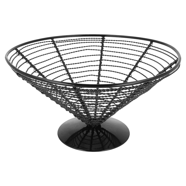 BASKET  Ø 23x12,5 CM NOIR ACIER (1 UNITÉ) - Garcia de Pou