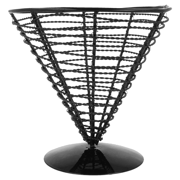 BASKET  Ø 18x17,5 CM NOIR ACIER (1 UNITÉ) - Garcia de Pou