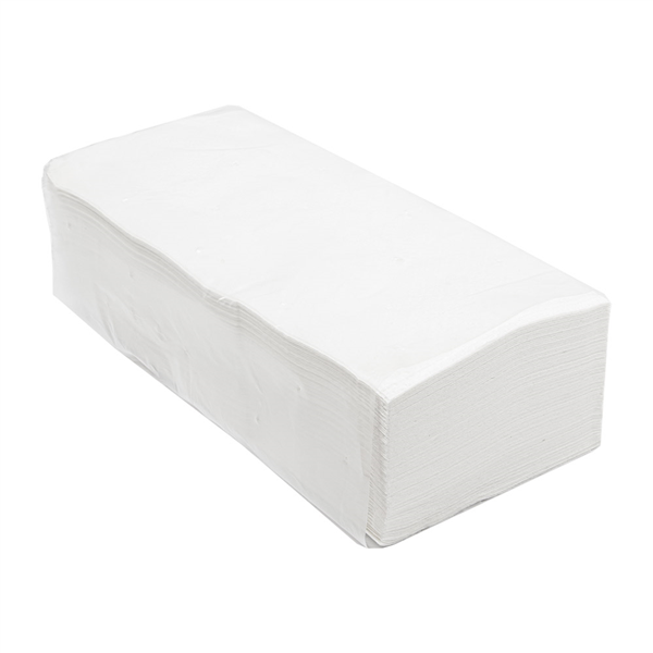 SERVIETTES ESSUIE-MAINS 2 PLIS - PLIAGE EN "Z"  22x38 CM BLANC OUATE (2500 UNITÉ) - Garcia de Pou