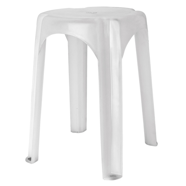 TABOURET SALLE DE BAINS  Ø 32x44 CM BLANC PP (1 UNITÉ) - Garcia de Pou