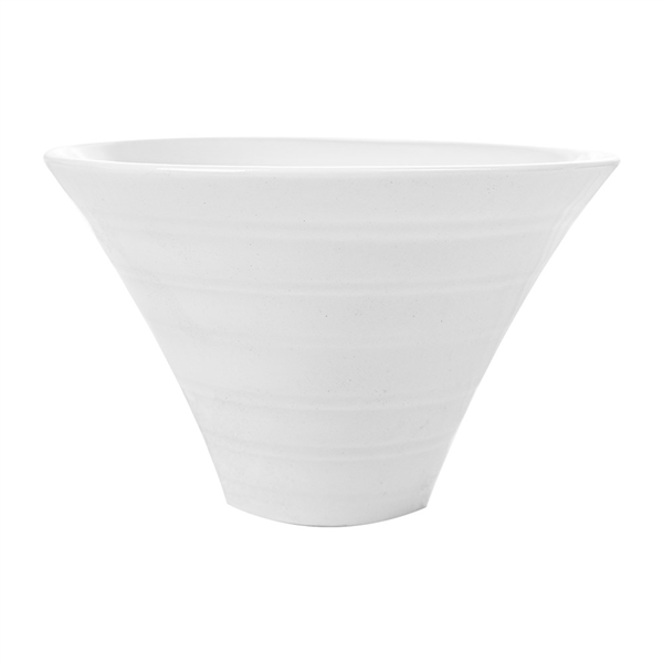 BOLS CONIQUES STRIÉS 160 ML 6,3 (h) CM BLANC PORCELAINE (6 UNITÉ) - Garcia de Pou