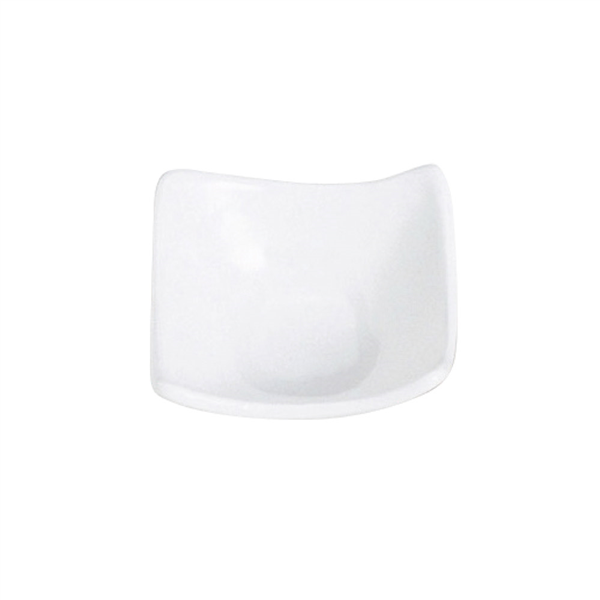 ASSIETTES CARRÉES  7,6x7,6x3,4 CM BLANC PORCELAINE (12 UNITÉ) - Garcia de Pou