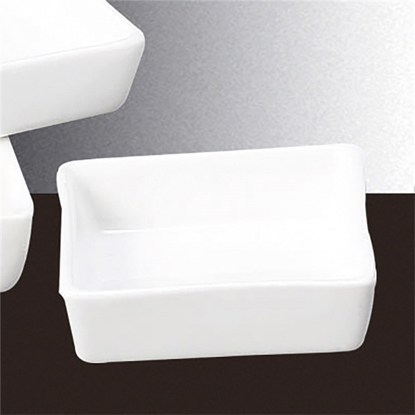 RÉCIPIENTS CARRÉS  7,5x7,5 CM BLANC PORCELAINE (12 UNITÉ) - Garcia de Pou