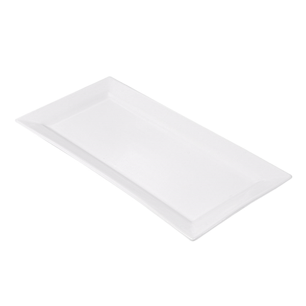 ASSIETTES RECTANGULAIRES  36,2x17,8 CM BLANC PORCELAINE (12 UNITÉ) - Garcia de Pou