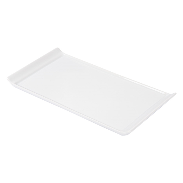 ASSIETTES RECTANGULAIRES  26x12,5x1,6 CM BLANC PORCELAINE (12 UNITÉ) - Garcia de Pou