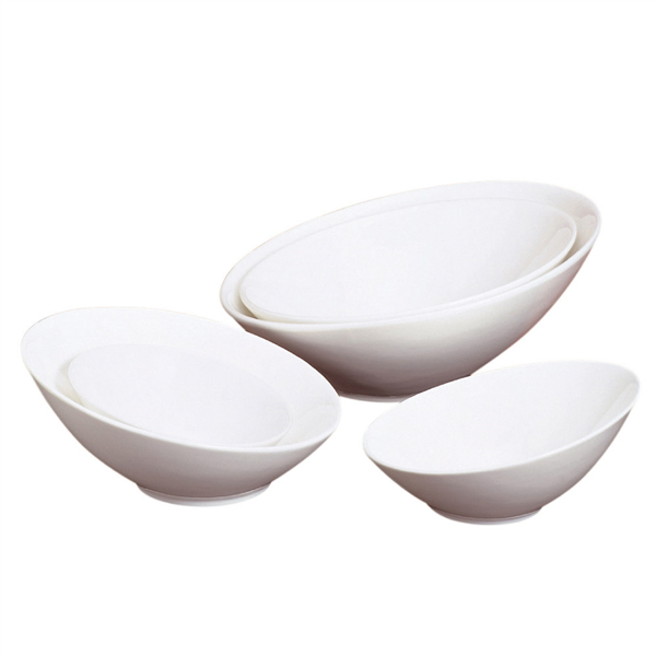 BOLS IRRÉGULIERS 300 ML Ø 15x7,4 CM BLANC PORCELAINE (6 UNITÉ) - Garcia de Pou