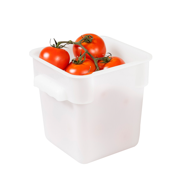 BAC ALIMENTAIRE 4 L 18x18x19 CM BLANC PP (1 UNITÉ) - Garcia de Pou