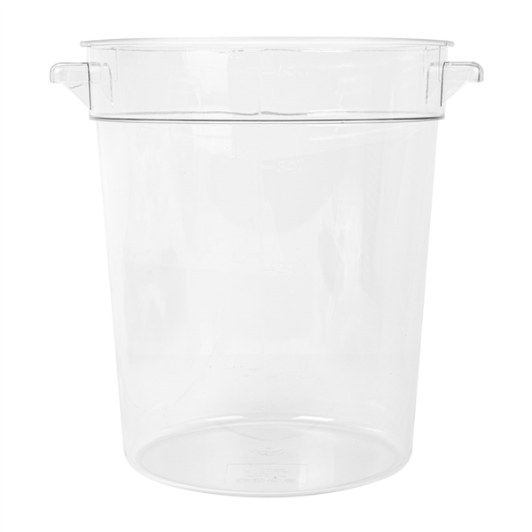 BAC ALIMENTAIRE 4 L Ø 18,4x21,4 CM TRANSPARENT POLYCARBONATE (1 UNITÉ) - Garcia de Pou