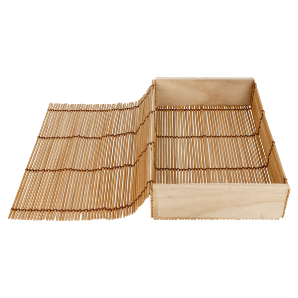 BOÎTE SUSHI  21x13x4,5 CM NATUREL BAMBOU (24 UNITÉ) - Garcia de Pou