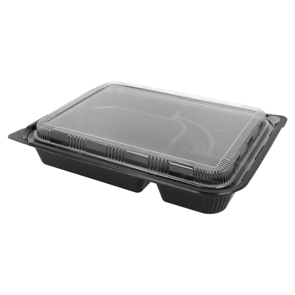 COFFRETS POUR REPAS 4 COMPART.  27x20,6x5 CM NOIR PP (300 UNITÉ) - Garcia de Pou