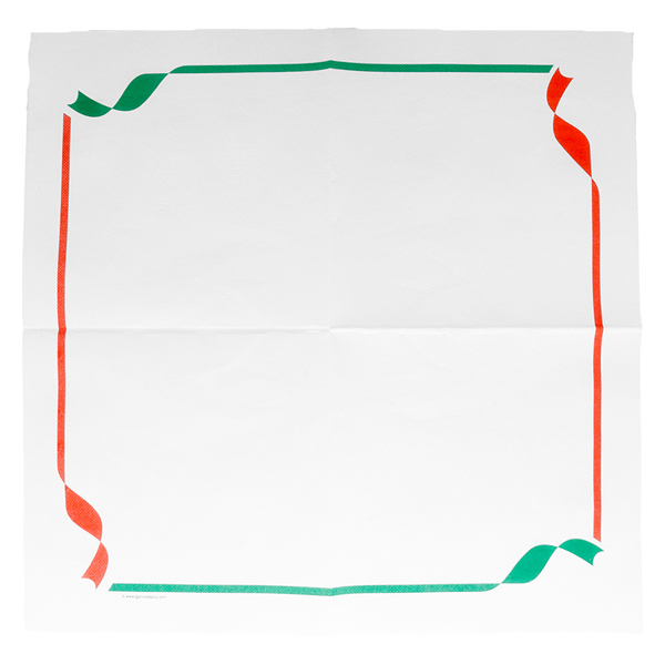 SERVIETTES ECOLABEL "DOUBLE POINT - TRATTORIA" 18 G/M2 40x40 CM BLANC OUATE (1200 UNITÉ) - Garcia de Pou