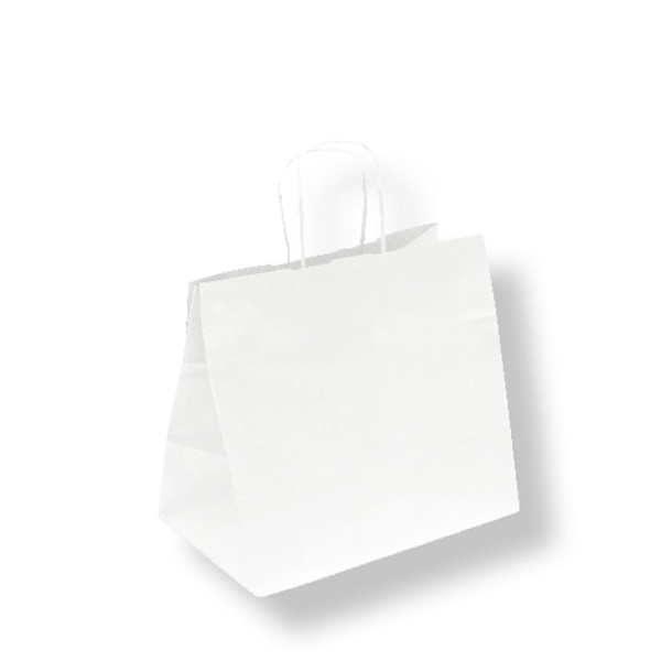 SACS SOS TRAITEUR AVEC ANSES  80 G/M2 26+17x24 CM BLANC CELLULOSE (250 UNITÉ) - Garcia de Pou