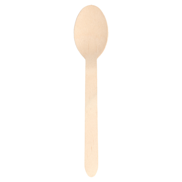 CUILLÈRES "MAKAN"  15,8 CM NATUREL BOIS (100 UNITÉ) - Garcia de Pou