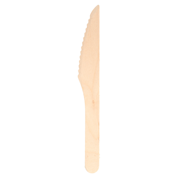 COUTEAUX "MAKAN"  16,4 CM NATUREL BOIS (100 UNITÉ) - Garcia de Pou