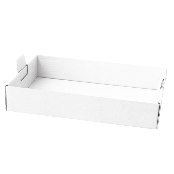 PLATEAUX REGROUPER  390 G/M2 62x43,5x9,5 CM BLANC CARTON (50 UNITÉ) - Garcia de Pou