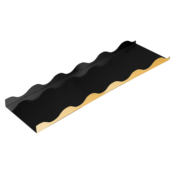 BASES POUR GÂTEAU ROULÉ  750 G/M2 20x10+2+2 CM OR/NOIR CARTON (50 UNITÉ) - Garcia de Pou