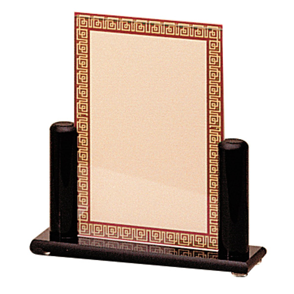 PORTE-MENUS DE LUXE - COLONNE NOIRE  18,5x19x5,5 CM METACRYLATE (1 UNITÉ) - Garcia de Pou