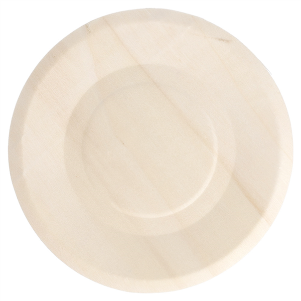 ASSIETTES RONDES "WOOD"  Ø 15,5x1 CM NATUREL BOIS (50 UNITÉ) - Garcia de Pou