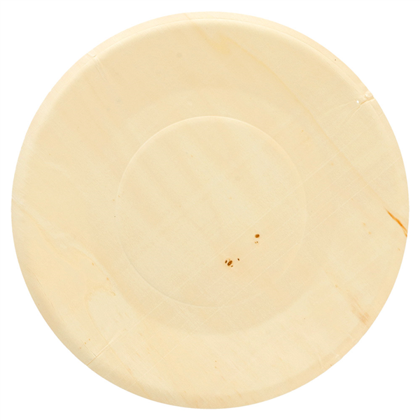 ASSIETTES RONDES "WOOD"  Ø 21,5x1,5 CM NATUREL BOIS (50 UNITÉ) - Garcia de Pou