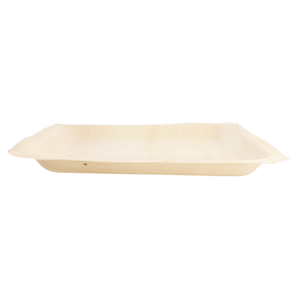 PLATEAUX RECTANGULAIRES "WOOD"  26,5x21,5x2 CM NATUREL BOIS (50 UNITÉ) - Garcia de Pou