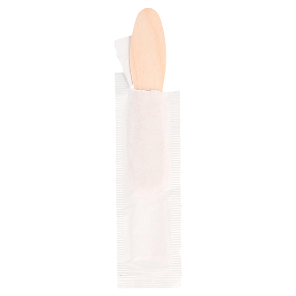 CUILLÈRES À GLACES EN SACHET  7,5 CM NATUREL BOIS (3600 UNITÉ) - Garcia de Pou