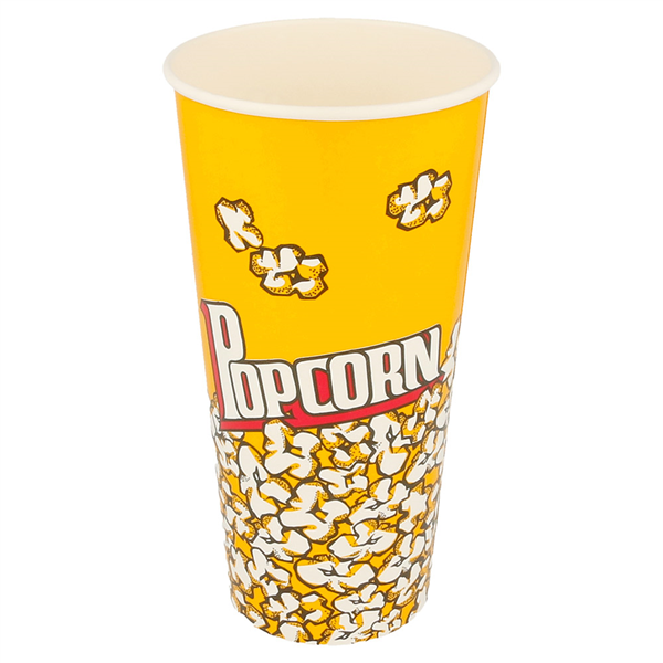 RÉCIPIENTS POUR POP-CORN 720 ML 230 +20 PE G/M2 Ø 9,6x17,7 CM CARTON (1000 UNITÉ) - Garcia de Pou