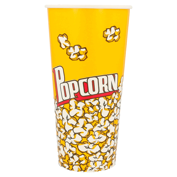 RÉCIPIENTS POUR POP-CORN 720 ML 230 +20 PE G/M2 Ø 9,6x17,7 CM CARTON (1000 UNITÉ) - Garcia de Pou