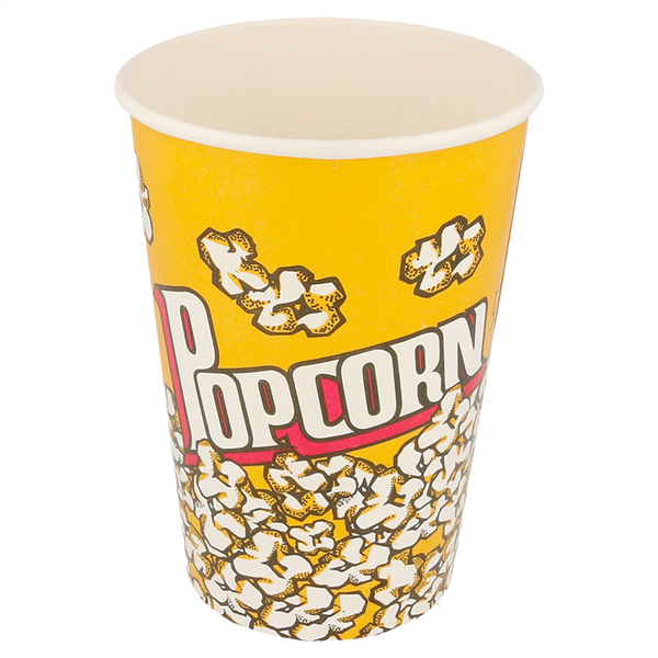 RÉCIPIENTS POUR POP-CORN 1380 ML 230 +20 PE G/M2 Ø 12,4x17 CM CARTON (500 UNITÉ) - Garcia de Pou