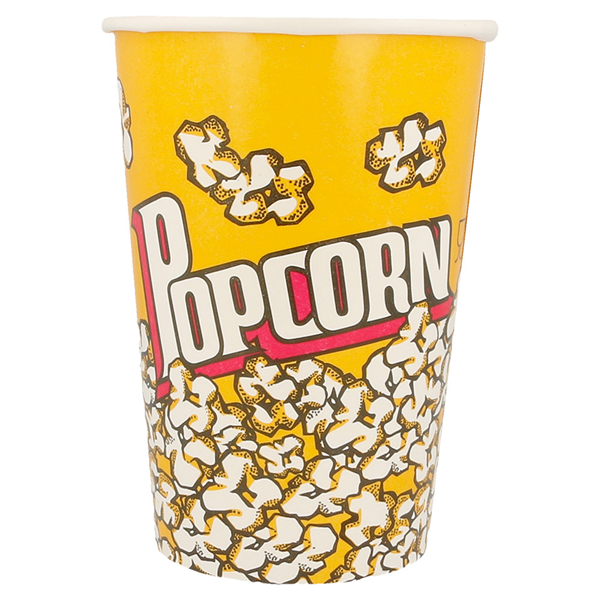 BOITE A POP CORN 1380 ML 230 +20 PE G/M2 Ø 12,4x17 CM CARTON (500 UNITÉ) - Garcia de Pou