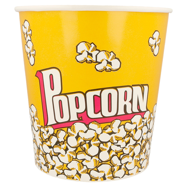 RÉCIPIENTS POUR POP-CORN 3900 ML 260 +20 PE G/M2 Ø 18,1x19,4 CM CARTON (300 UNITÉ) - Garcia de Pou