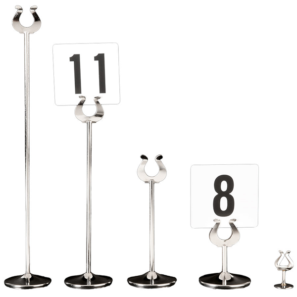 PINCE POUR NUMÉROS DE TABLE  19,5 (h) CM ARGENTE INOX (1 UNITÉ) - Garcia de Pou