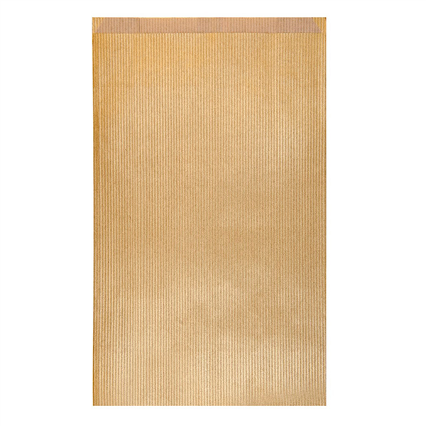 SACHETS PLATS  60 G/M2 26+9x38 CM OR KRAFT VERGÉ (250 UNITÉ) - Garcia de Pou