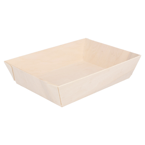 PLATEAU REPAS  18x13x4 CM NATUREL BOIS (50 UNITÉ) - Garcia de Pou