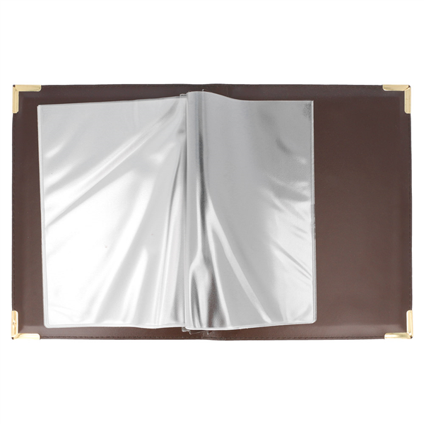 PORTE MENU DIN-A5 MULTIMENU  19x24,5 CM MARRON PVC (1 UNITÉ) - Garcia de Pou