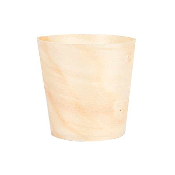 MINI VERRES EN FEUILLE DE PEUPLIER 15 ML Ø 4,4x4,5 CM NATUREL BOIS (50 UNITÉ) - Garcia de Pou