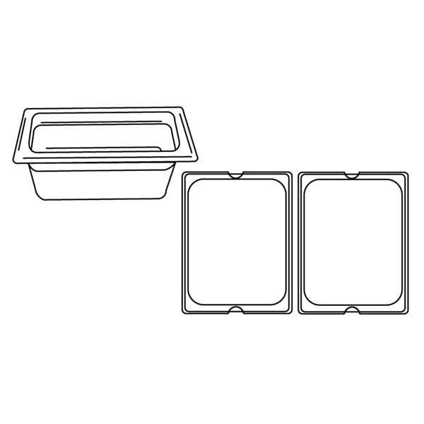 BAC GASTRONOME 1/2 8,4 L 32,5x26,5x15 CM ARGENTE INOX (1 UNITÉ) - Garcia de Pou