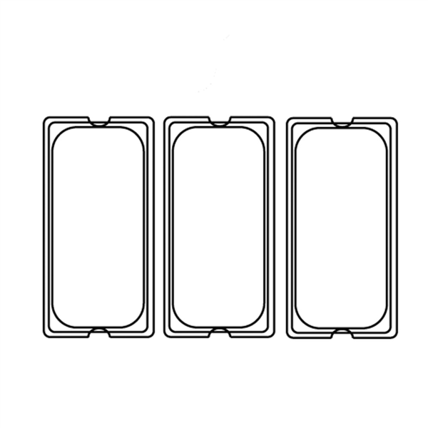 COUVERCLE 1/3 POUR RÉFÉRENCE 181.70/71  32,5x18 CM ARGENTE INOX (1 UNITÉ) - Garcia de Pou