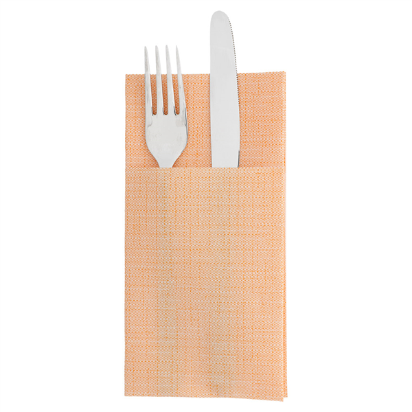 SERVIETTES KANGOUROU "DRY COTTON" 55 G/M2 40x40 CM MANDARINE AIRLAID (700 UNITÉ) - Garcia de Pou