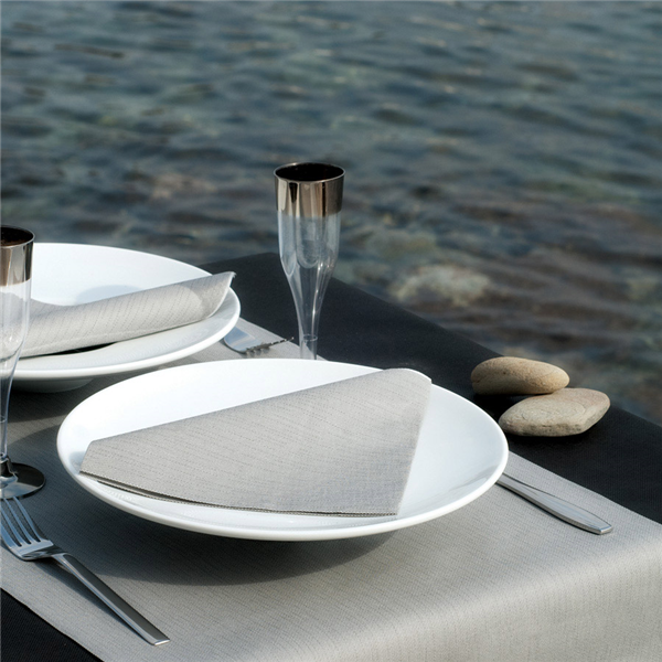 SETS DE TABLE "DRY COTTON" 55 G/M2 30x40 CM GRAPHITE AIRLAID (800 UNITÉ) - Garcia de Pou