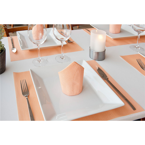 SETS DE TABLE "DRY COTTON" 55 G/M2 30x40 CM MANDARINE AIRLAID (800 UNITÉ) - Garcia de Pou