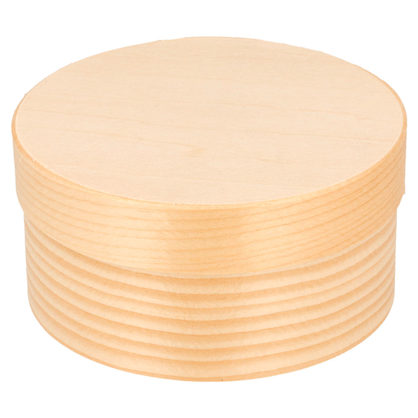 MINI BOÎTES CYLINDRIQUES + CARTON ET CAPSULE  Ø 8x4 CM NATUREL BOIS (200 UNITÉ) - Garcia de Pou