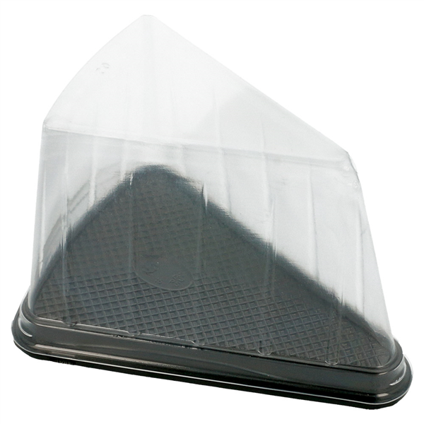 300 U. RÉCIPIENTS TRIANGULAIRES POUR GÂTEAUX  12,4x8,75x8,2CM TRANSPARENT PET (300 UNITÉ) - Garcia de Pou